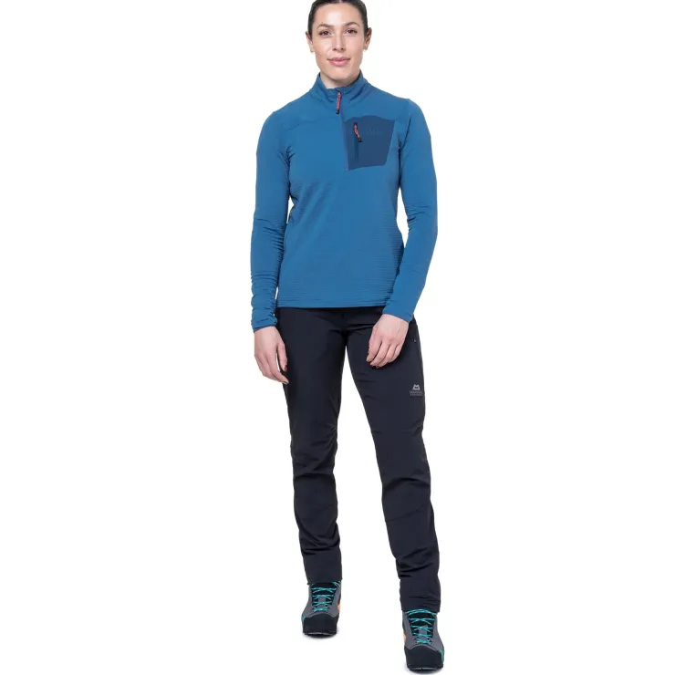 Mountain Equipment Womens Lumiko Zip T - Hibiscus-Tibetan Clearance