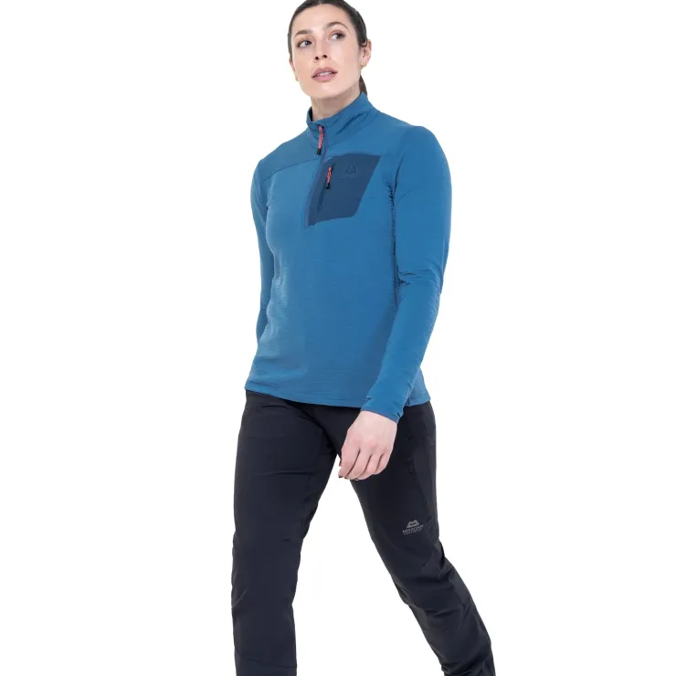 Mountain Equipment Womens Lumiko Zip T - Hibiscus-Tibetan Clearance