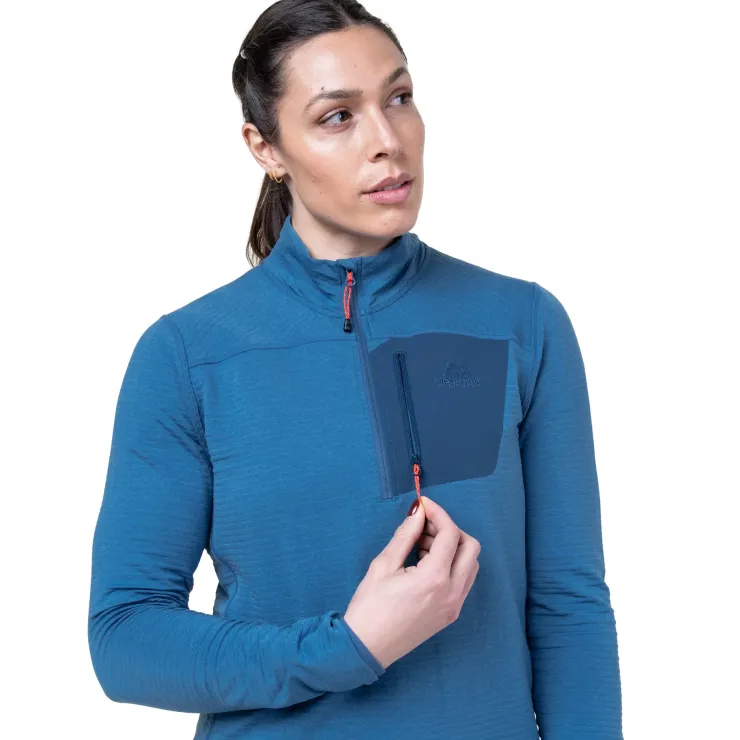 Mountain Equipment Womens Lumiko Zip T - Hibiscus-Tibetan Clearance