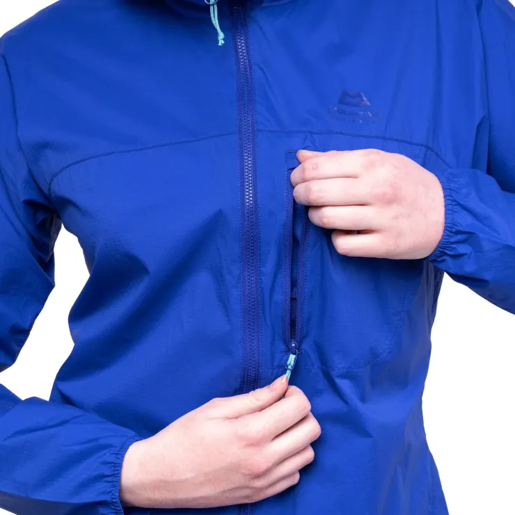 Mountain Equipment Womens Aerofoil Hooded Jacket - Vivid Blue Outlet