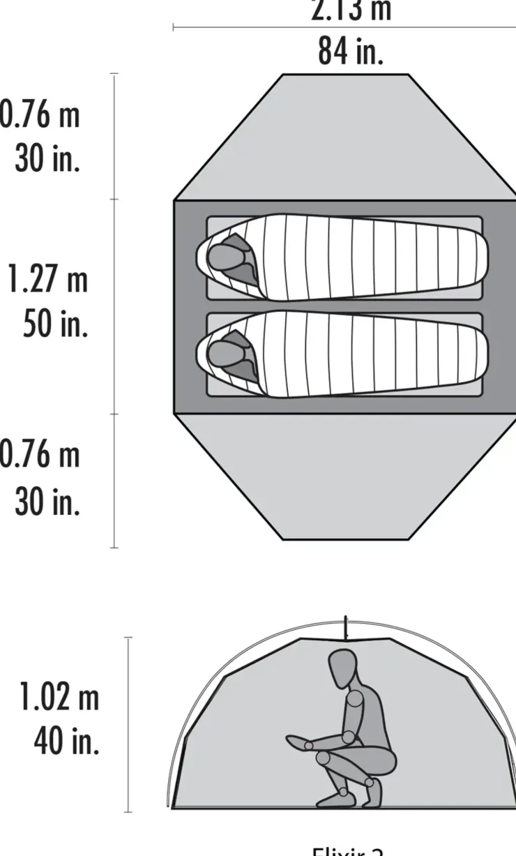 MSR Elixir 2 Tent - Green Fashion
