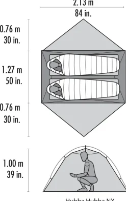 MSR Hubba Hubba NX Tent - Gray New
