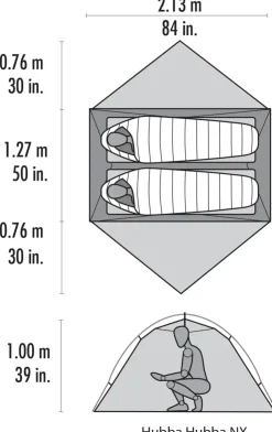 MSR Hubba Hubba NX Tent - Green Hot