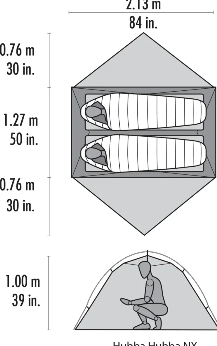 MSR Hubba Hubba NX Tent - Green Hot