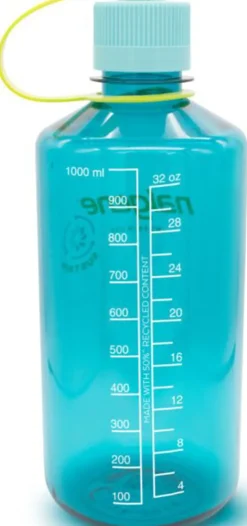 Nalgene Sustain Narrow Mouth Water Bottle - 1L - Cerulean New