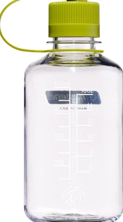 Nalgene Tritan Sustain Narrow Mouth Bottle - 0.5L - Clear-Green Cap Discount
