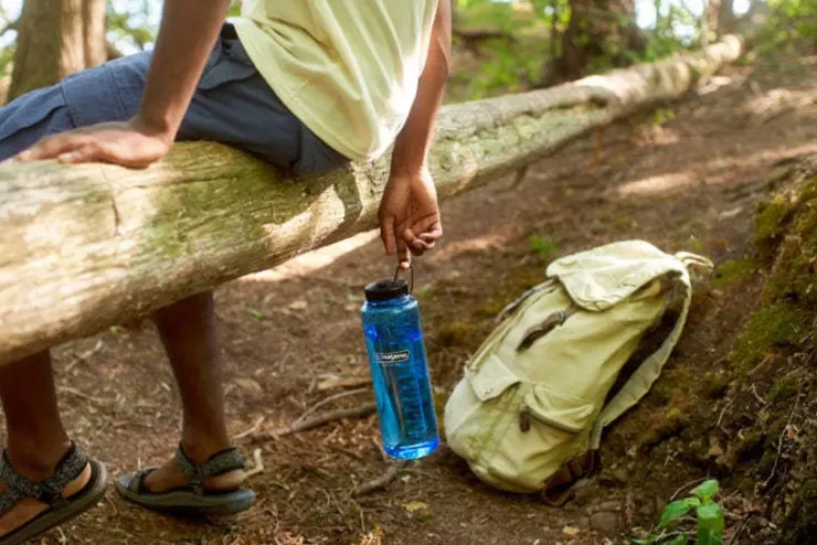 Nalgene Tritan Sustain Wide Mouth Silo Bottle - 1.5L - Slate Blue Outlet