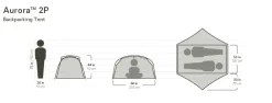 Nemo Aurora Ridge 2P Tent and Footprint Hot