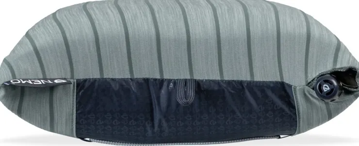 Nemo Fillo Wide Camping Pillow - Silt Stripe Best
