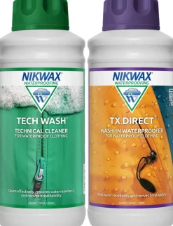 Nikwax Tech Wash and TX.Direct Wash-In Twin Pack - 1L New