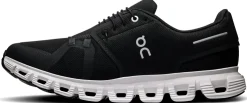 On Mens Cloud 6 Shoes - Black-White Hot