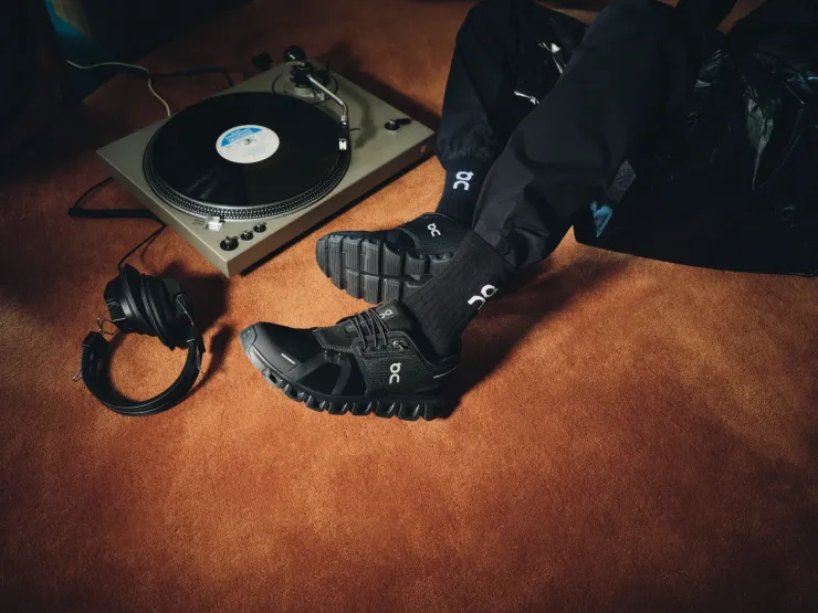 On Mens Cloud 6 Shoes - Black-Black Fashion