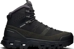 On Mens Cloudrock Trek Waterproof Shoes - Black-Black Best
