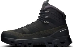 On Mens Cloudrock Trek Waterproof Shoes - Black-Black Best