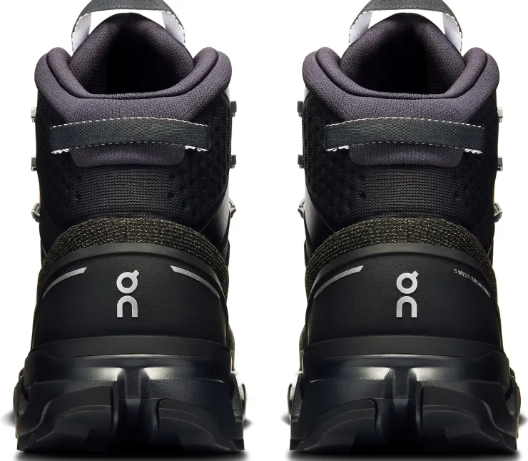 On Mens Cloudrock Trek Waterproof Shoes - Black-Black Best