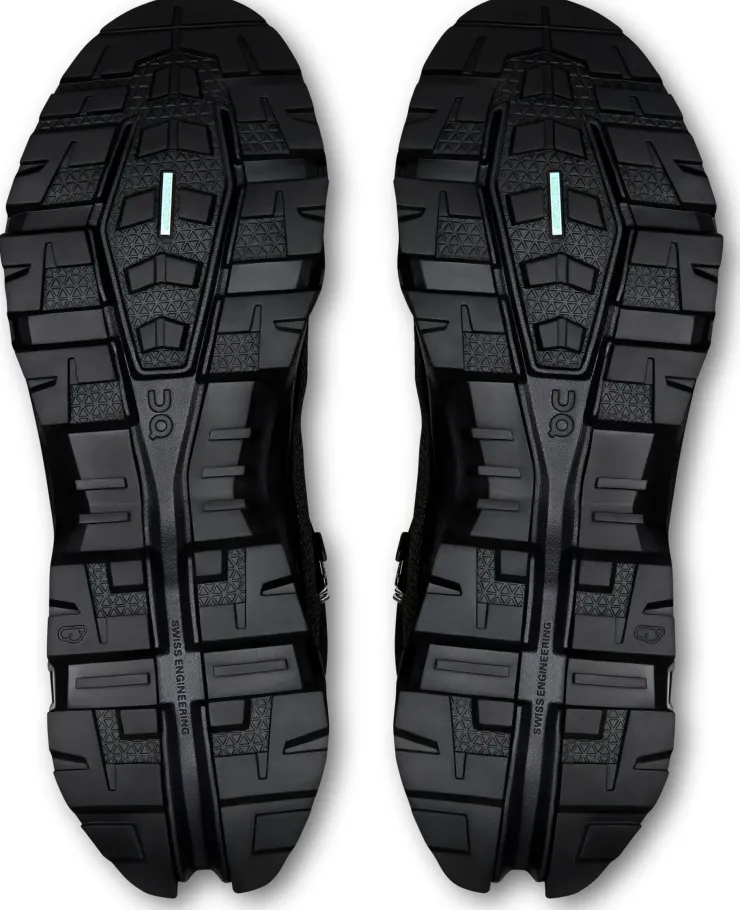 On Mens Cloudrock Trek Waterproof Shoes - Black-Black Best