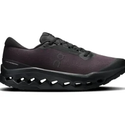 On Mens Cloudsurfer Trail 2 WP Running Shoes - Black-Black Clearance
