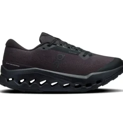 On Womens Cloudsurfer Trail 2 WP Running Shoes - Black-Black New