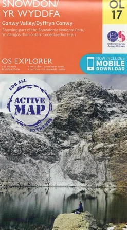Ordnance Survey OS Explorer - Active Map OL17 - Snowdon and Conwy Valley Best