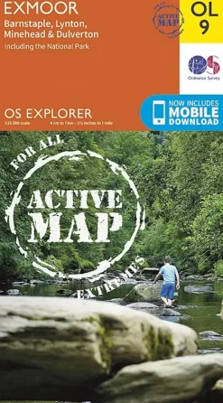 Ordnance Survey OS Explorer - Active Map OL9 - Exmoor New