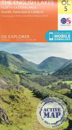 Ordnance Survey OS Explorer - Active Map OL5 - The English Lakes North Eastern area Discount