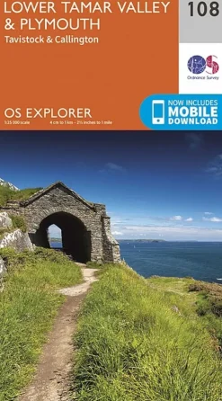 Ordnance Survey OS Explorer Map 108 - Lower Tamar Valley and Plymouth Best