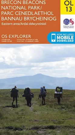 Ordnance Survey OS Explorer Map OL13 - Brecon Beacons National Park - Eastern Area Clearance