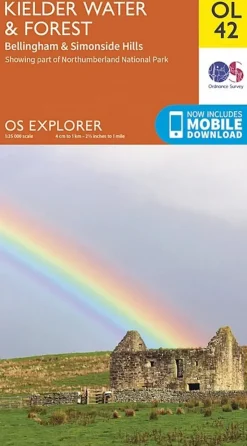 Ordnance Survey OS Explorer Map OL42 - Kielder Water and Forest Sale