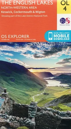 Ordnance Survey OS Explorer Map OL4 - The English Lakes - North Western Area Fashion