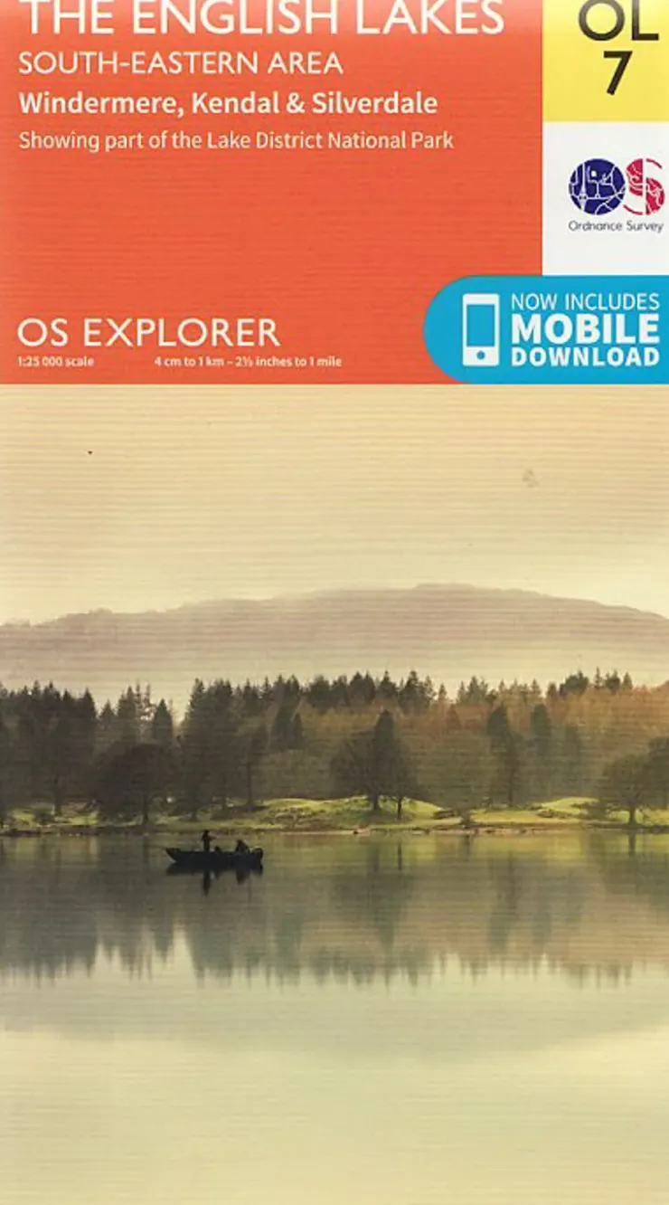 Ordnance Survey OS Explorer Map OL7 - The English Lakes - South Eastern Area Clearance