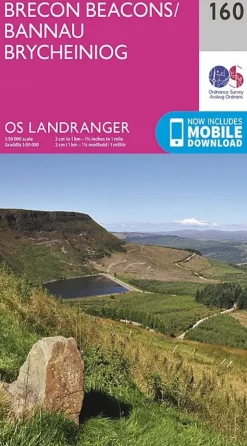 Ordnance Survey OS Landranger Map 160 - Brecon Beacons Outlet