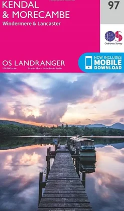 Ordnance Survey OS Landranger Map 97 - Kendal Morecambe Windermere and Lancaster Discount