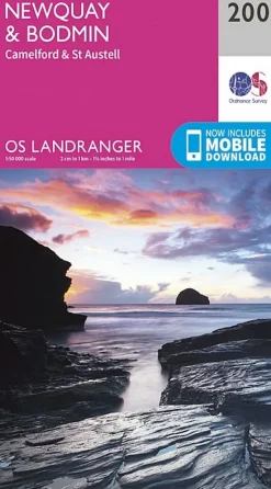 Ordnance Survey OS Landranger Map 200 - Newquay, Bodmin, Camelford and St Austell Discount