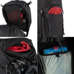 Osprey Kestrel 68 Rucksack - Black Sale