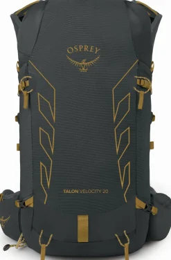 Osprey Talon Velocity 20 Rucksack - Dark Charcoal-Tumbleweed Yellow Clearance