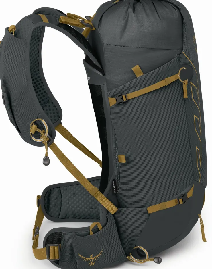 Osprey Talon Velocity 20 Rucksack - Dark Charcoal-Tumbleweed Yellow Clearance
