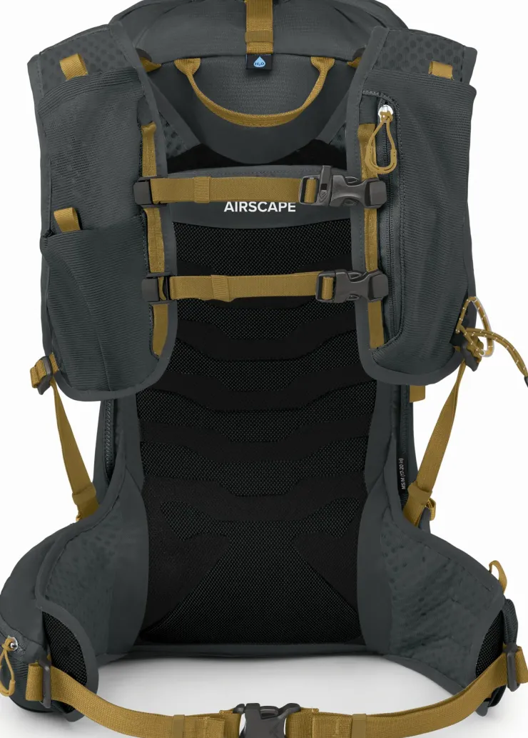 Osprey Talon Velocity 20 Rucksack - Dark Charcoal-Tumbleweed Yellow Clearance