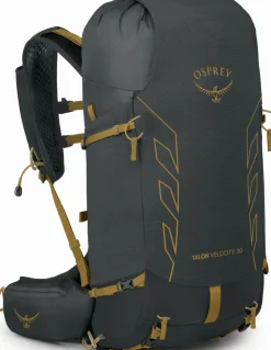 Osprey Talon Velocity 30 Rucksack - Dark Charcoal-Tumbleweed Yellow Hot