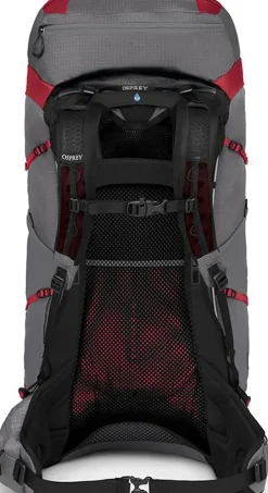 Osprey Womens Eja Pro 55 Rucksack - Dale Grey-Poinsettia Red New
