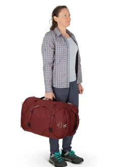 Osprey Womens Fairview 40 Travel Pack - Zircon Red Hot