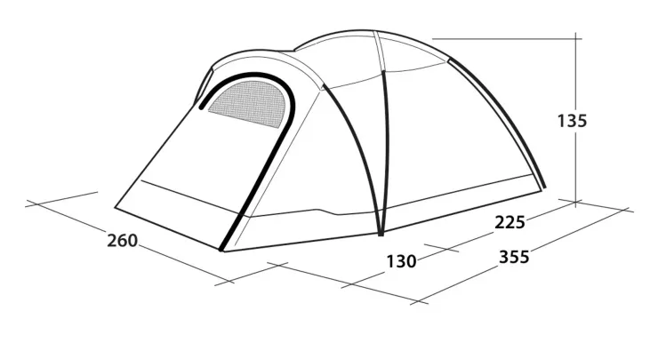 Outwell Cloud 4 Tent Fashion