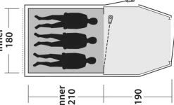 Outwell Earth 3 Plus Tent Outlet