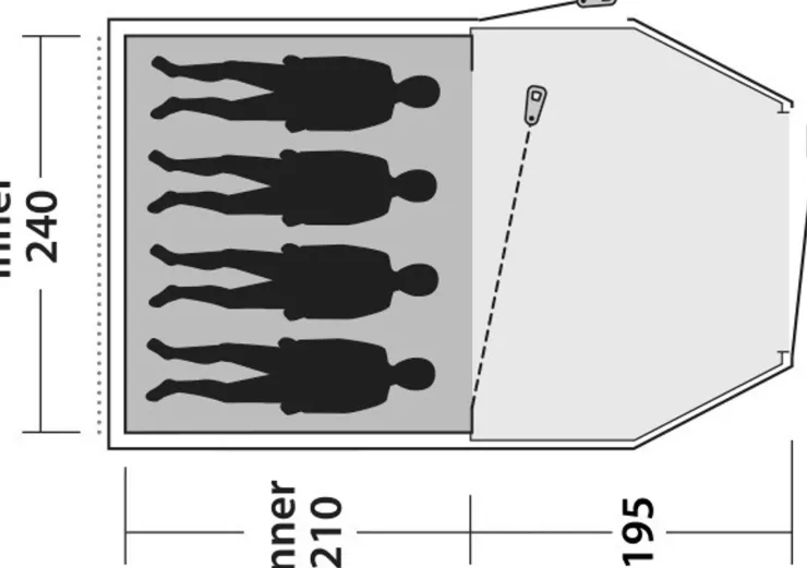 Outwell Earth 4 Plus Tent Outlet