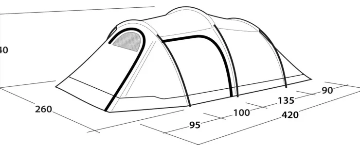 Outwell Earth 4 Plus Tent Outlet