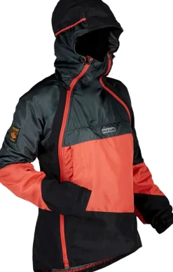 Paramo Womens Velez Evolution Hybrid Smock - Hot Coral-Dark Steel-Black Sale