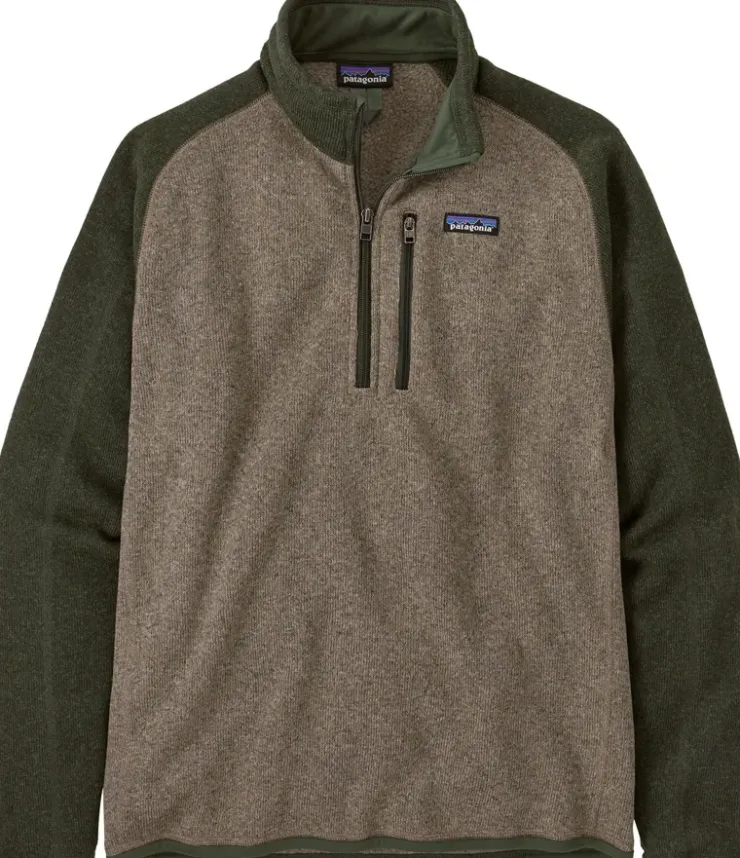 Patagonia Mens Better Sweater 1/4 Zip Fleece - Seabird Grey Outlet