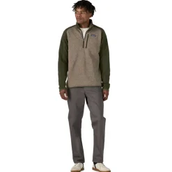 Patagonia Mens Better Sweater 1/4 Zip Fleece - Seabird Grey Outlet