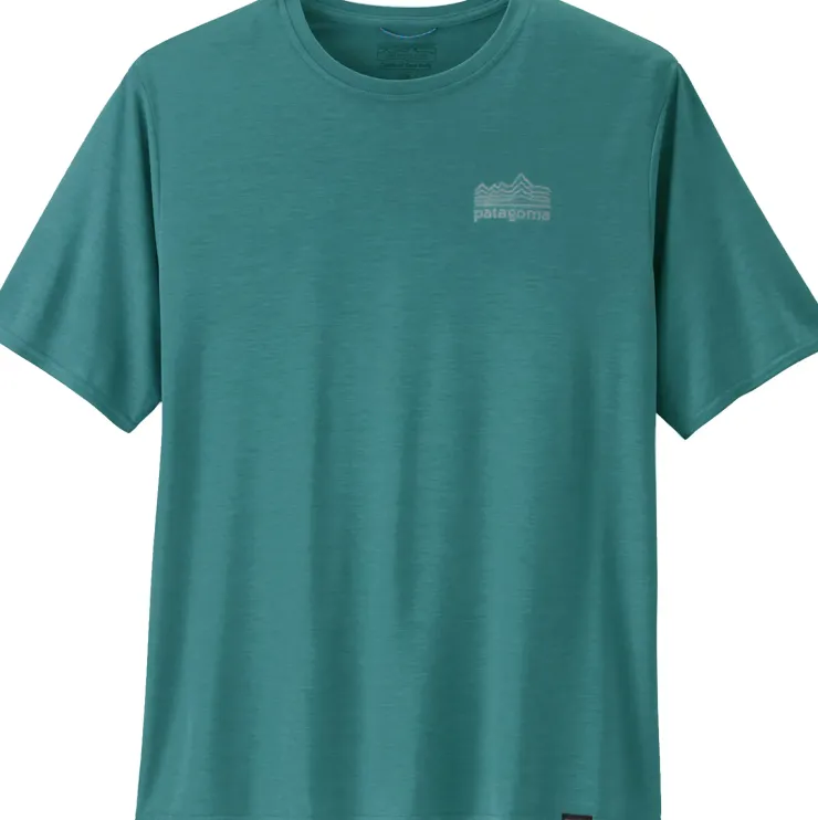 Patagonia Mens Cap Cool Daily Graphic Shirt - Strataspire-Wetland Blue X-Dye Outlet