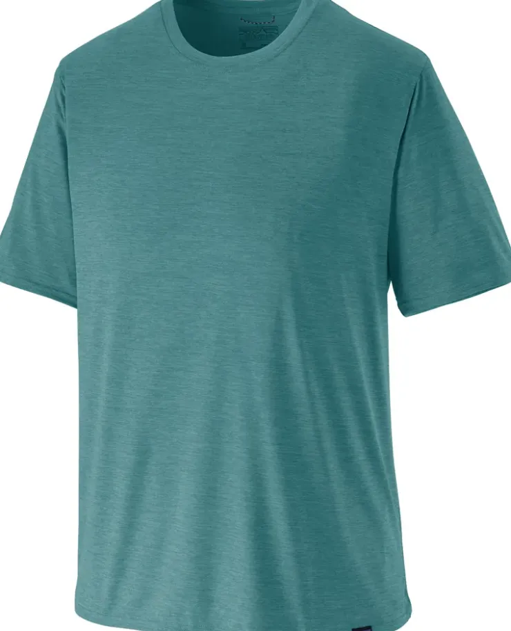 Patagonia Mens Cap Cool Daily Shirt - Wetland Blue-Light Wetland Blue X-Dye New