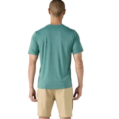 Patagonia Mens Cap Cool Daily Shirt - Wetland Blue-Light Wetland Blue X-Dye New